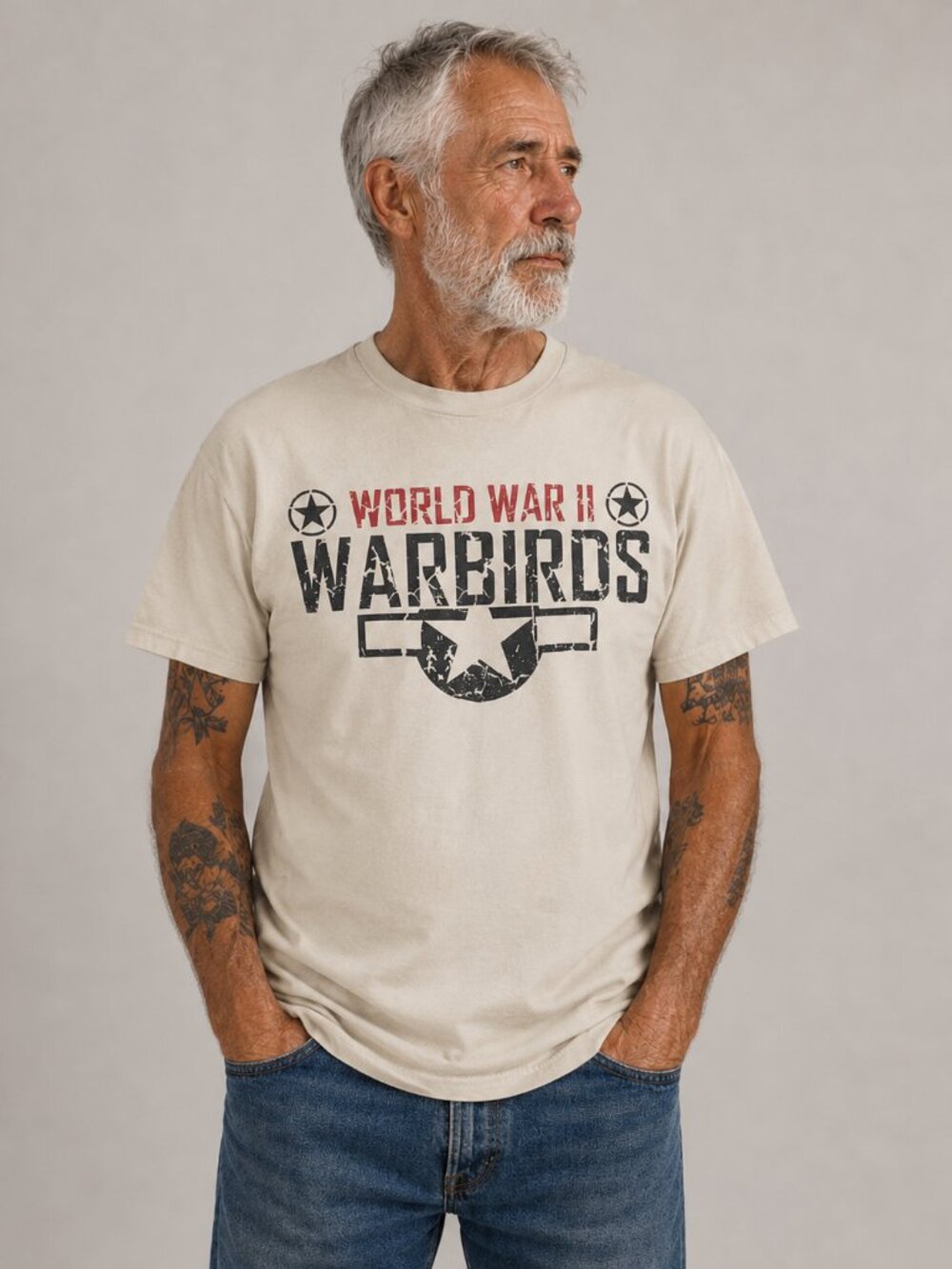 World War II Warbirds Graphic Tee Small